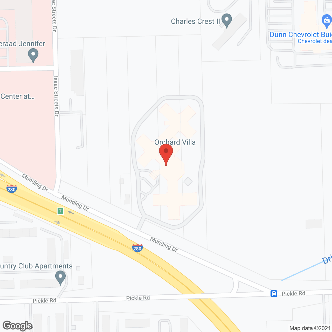 Orchard Villa in google map
