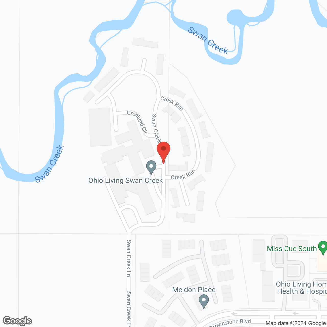 Swan Creek Health Care Ctr in google map