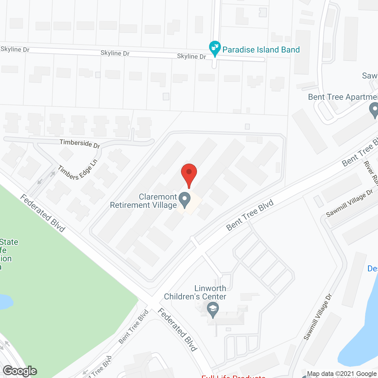 Claremont Retirement Village in google map