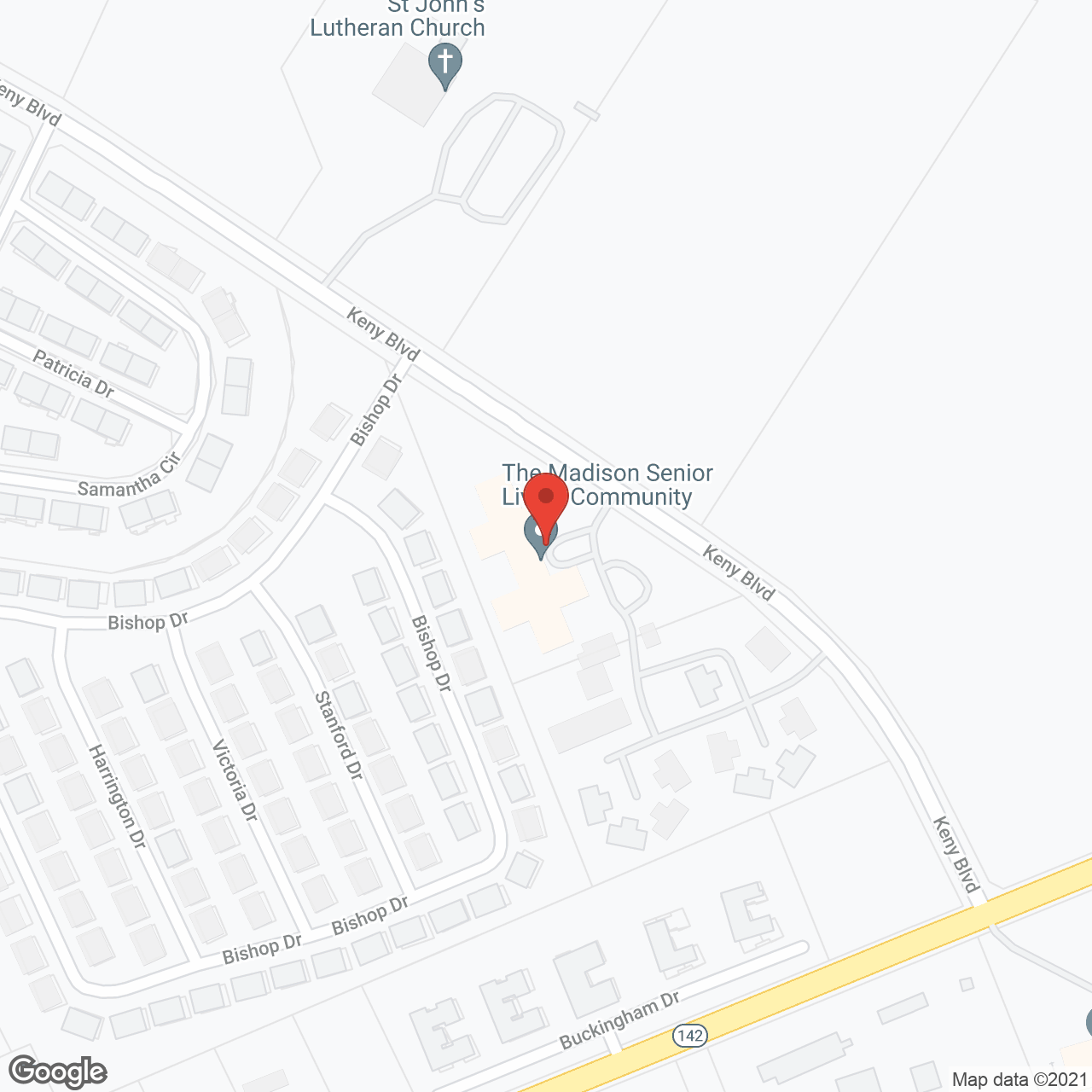 The Madison Senior Living Community in google map