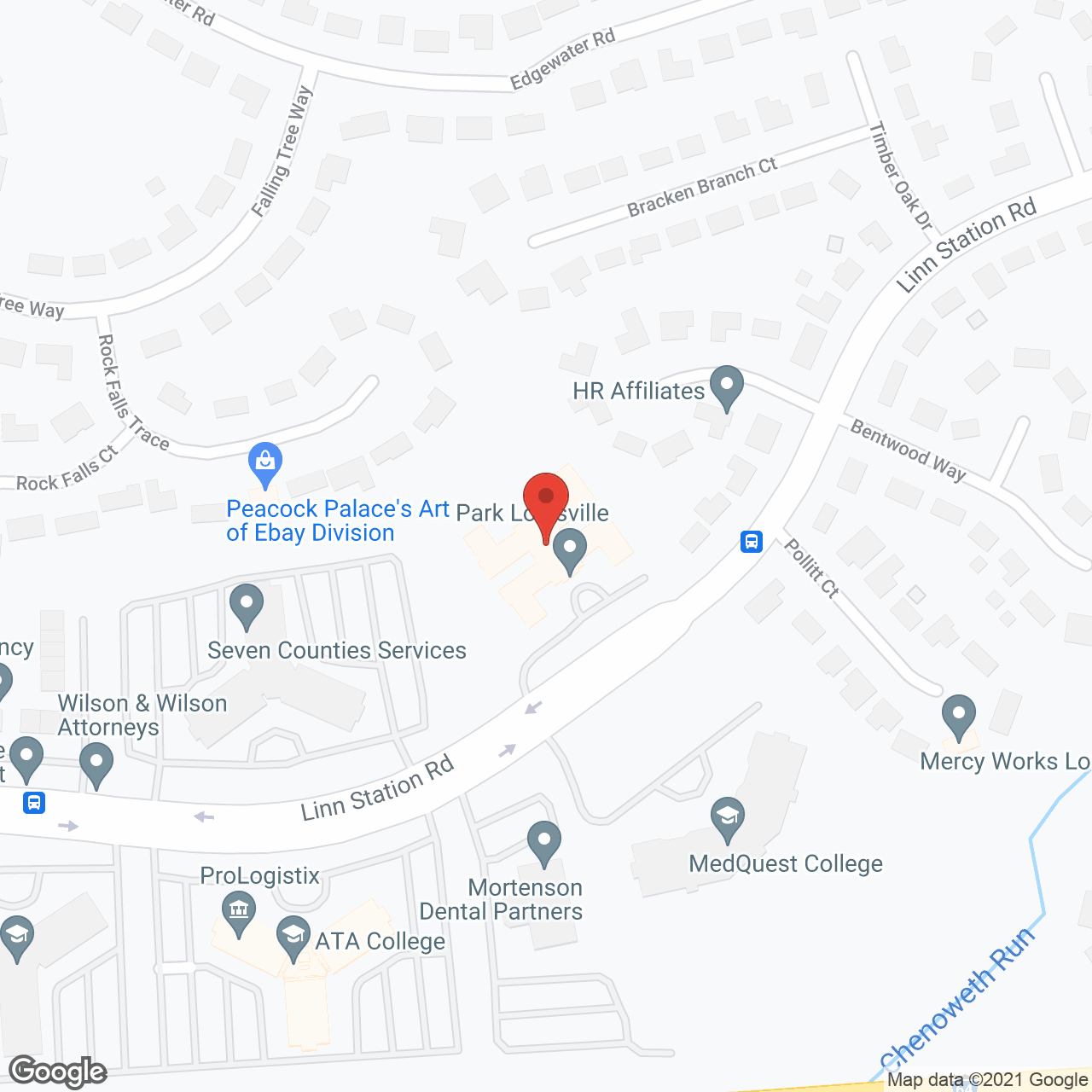 The Pinnacle of Louisville in google map