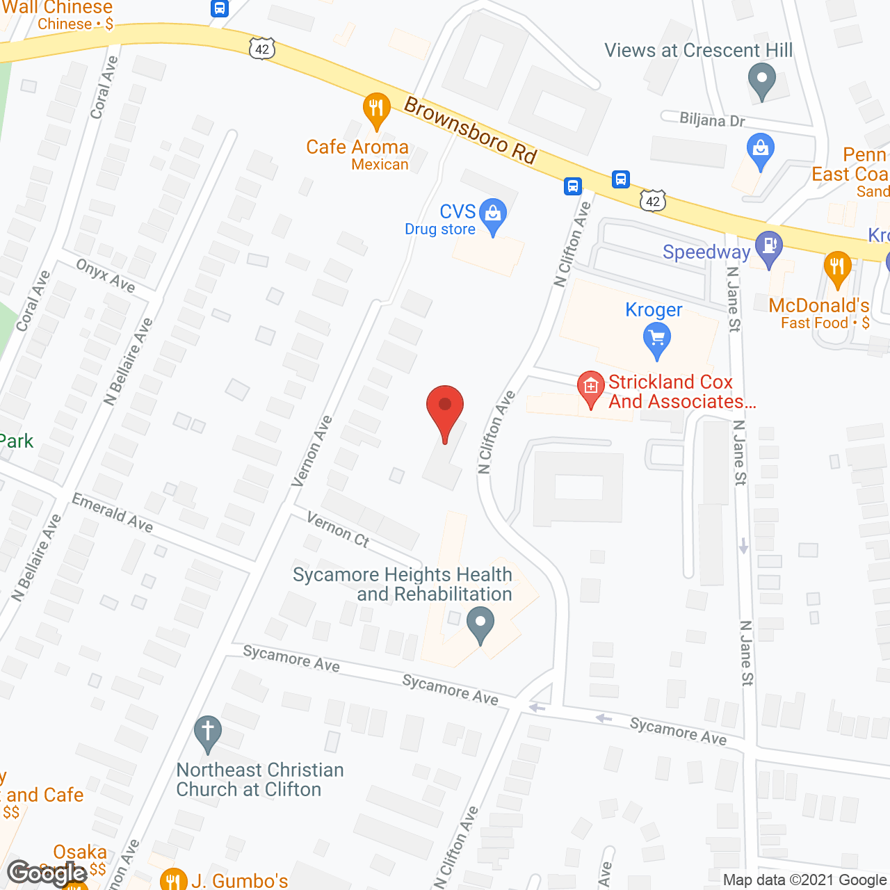Brownsboro Hills Plaza in google map