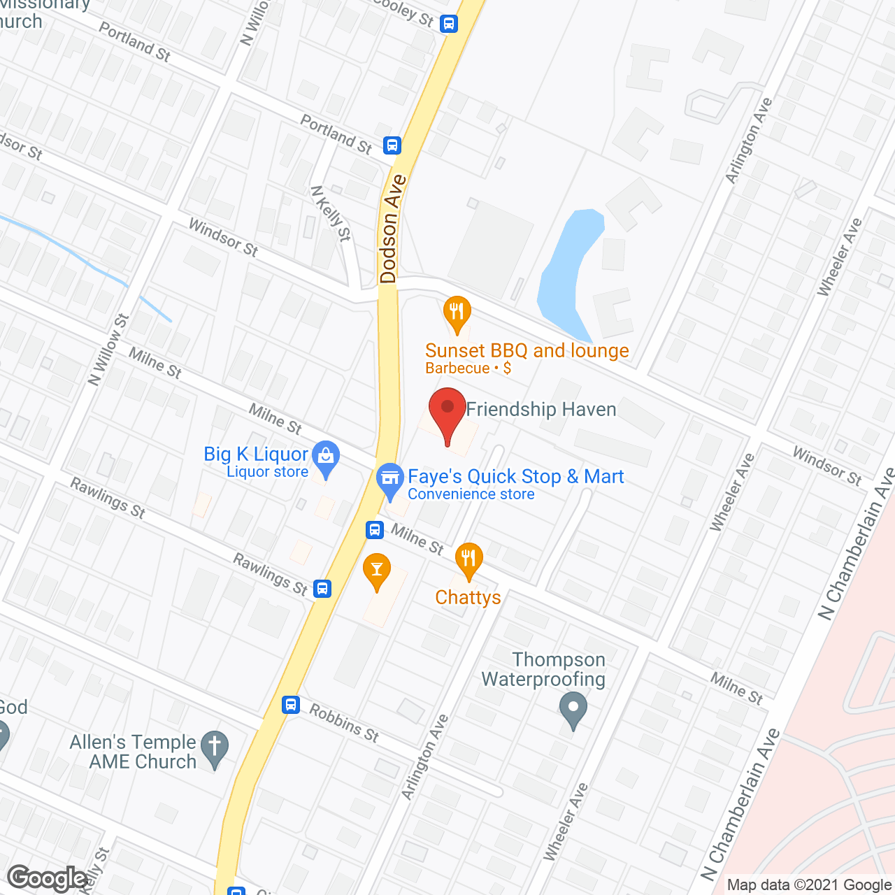 Friendship Haven in google map