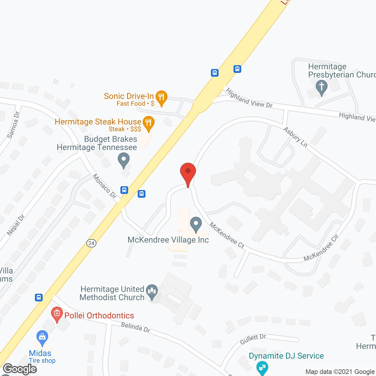 McKendree Village in google map