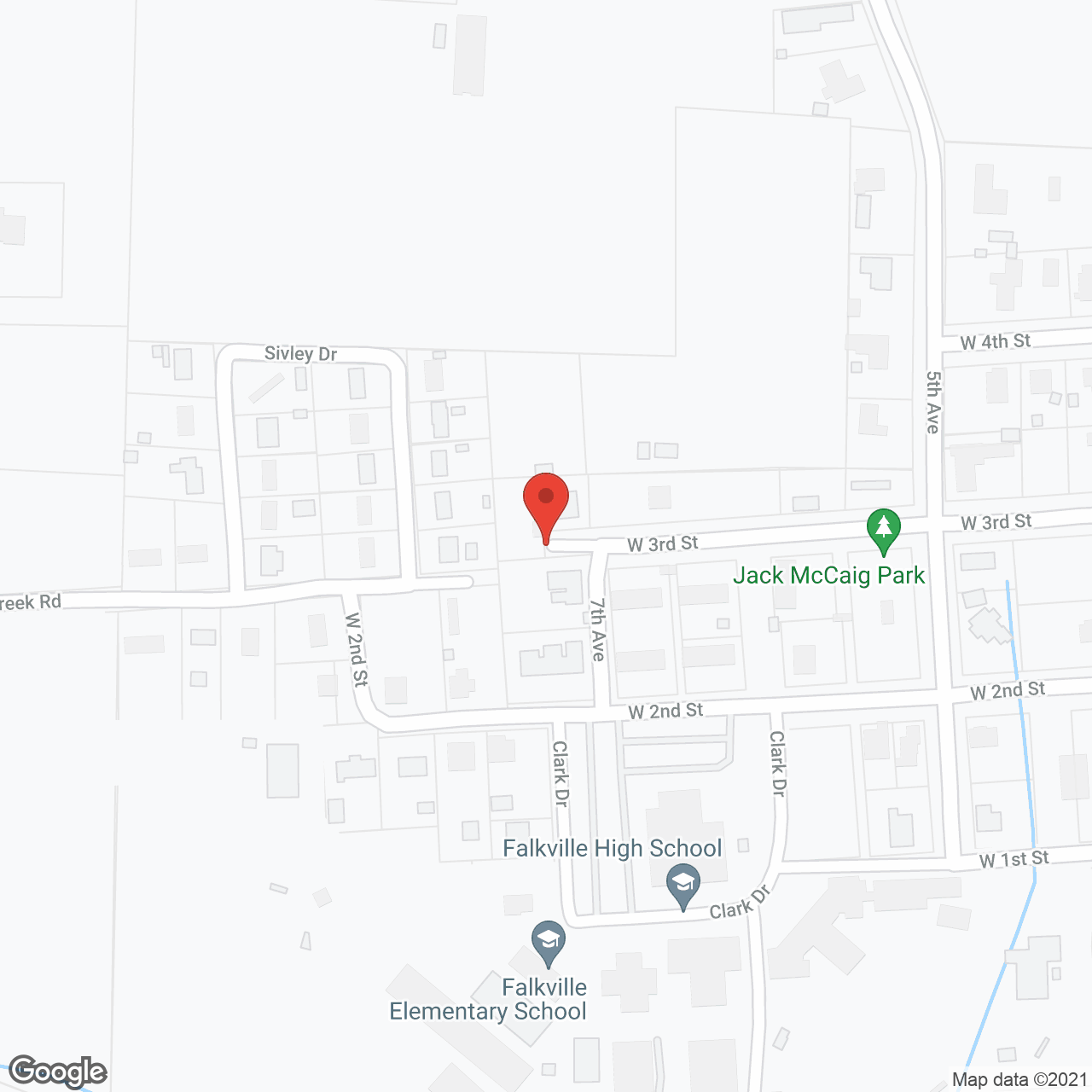 Falkville Healthcare Ctr in google map