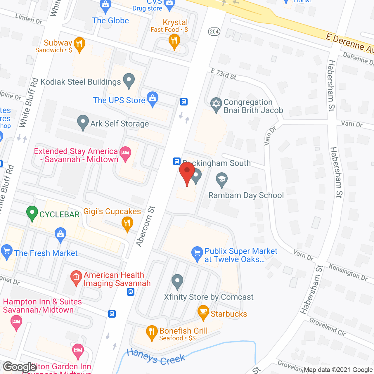 Buckingham South in google map