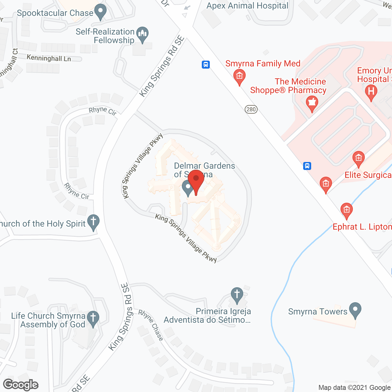 Delmar Gardens of Smyrna in google map