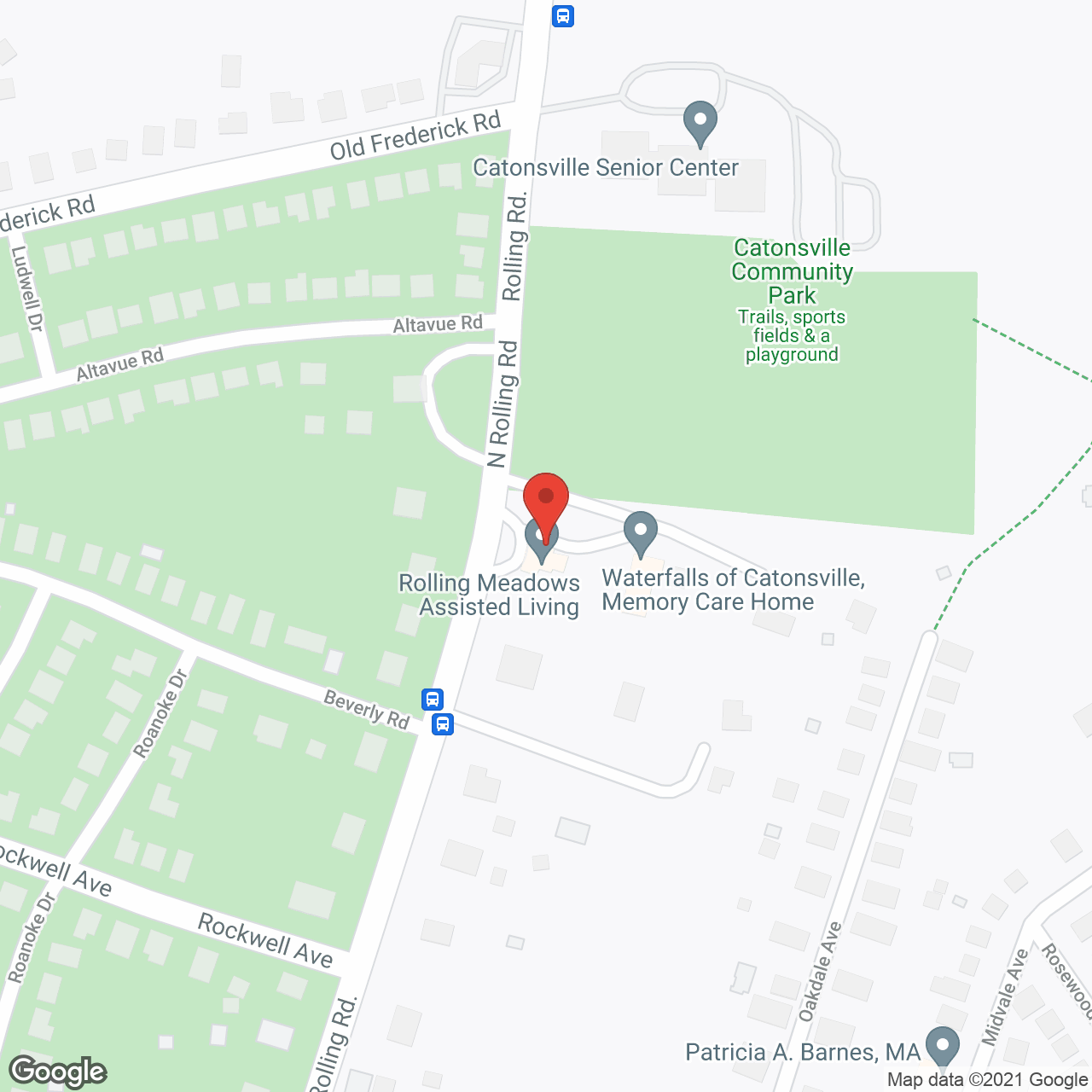 Rolling Meadows in google map