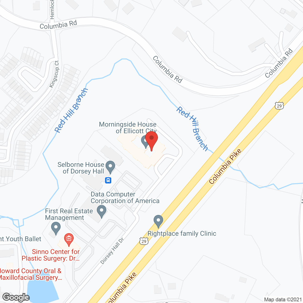 Morningside House of Ellicott City in google map