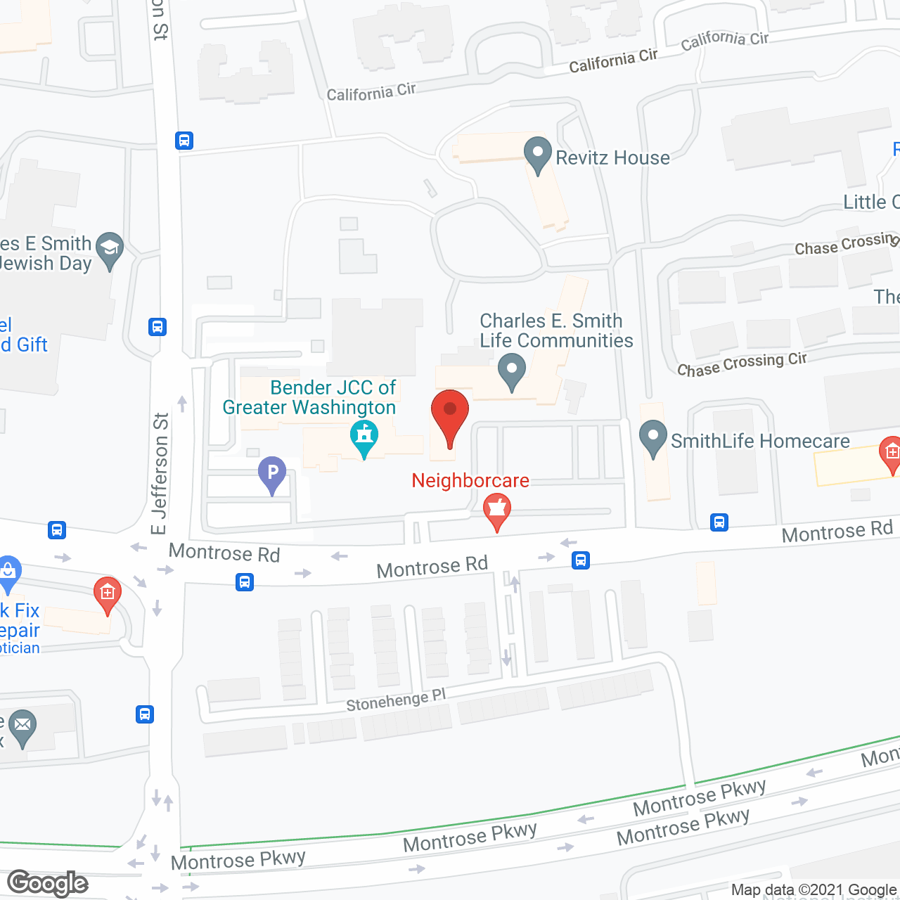 Hebrew Home and Revitz House of Greater Washington in google map