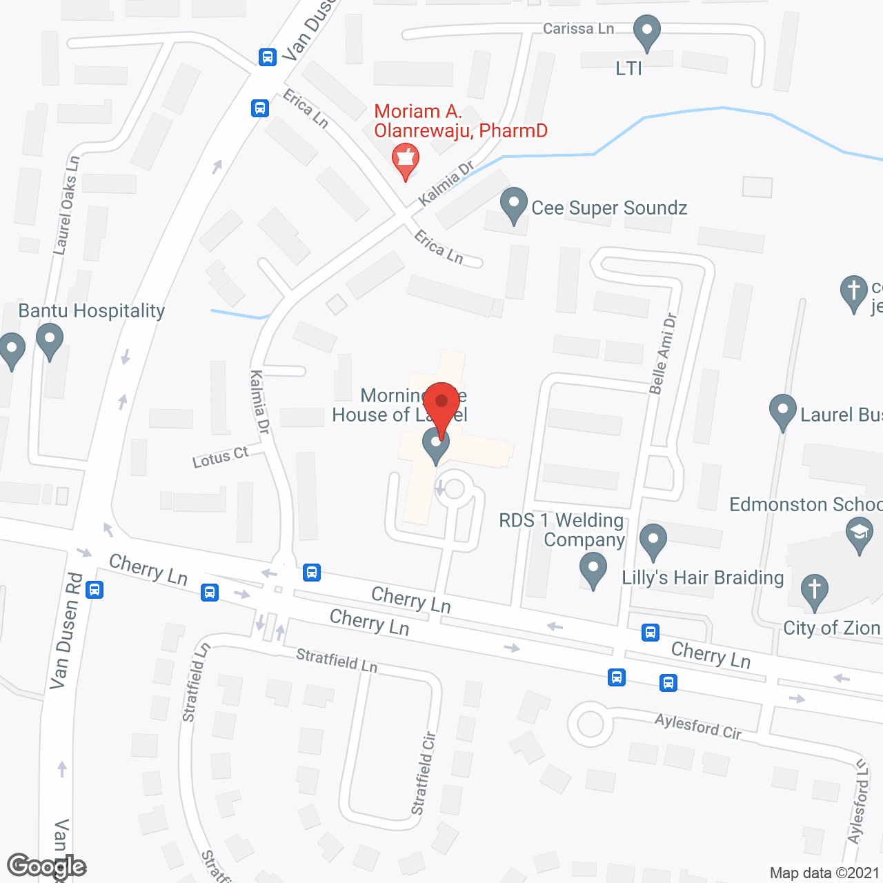 Morningside House of Laurel in google map