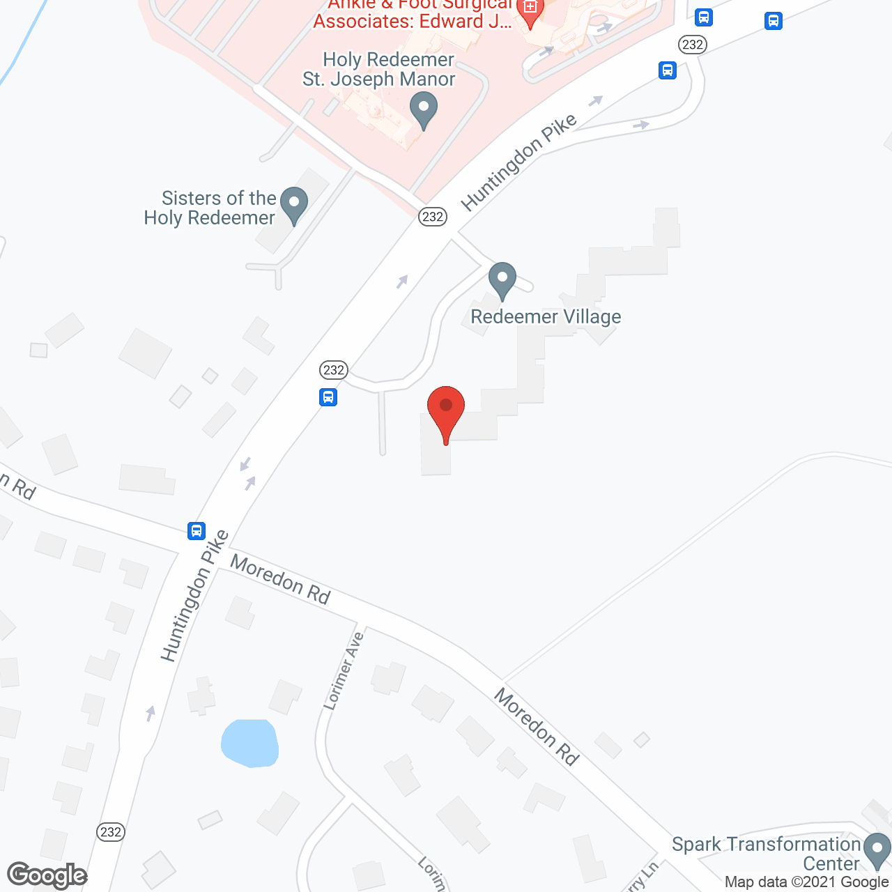 Redeemer Village in google map