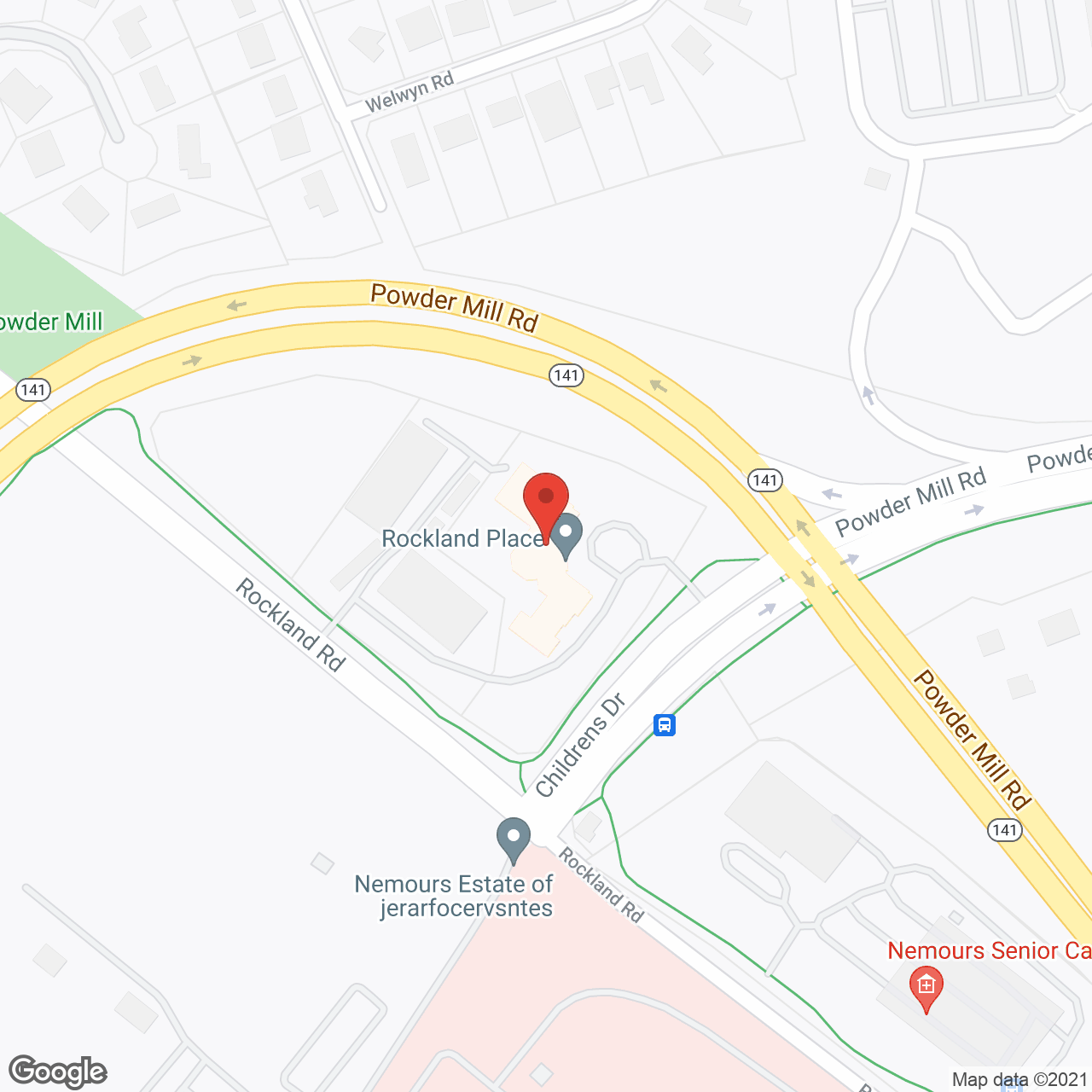 Rockland Place in google map