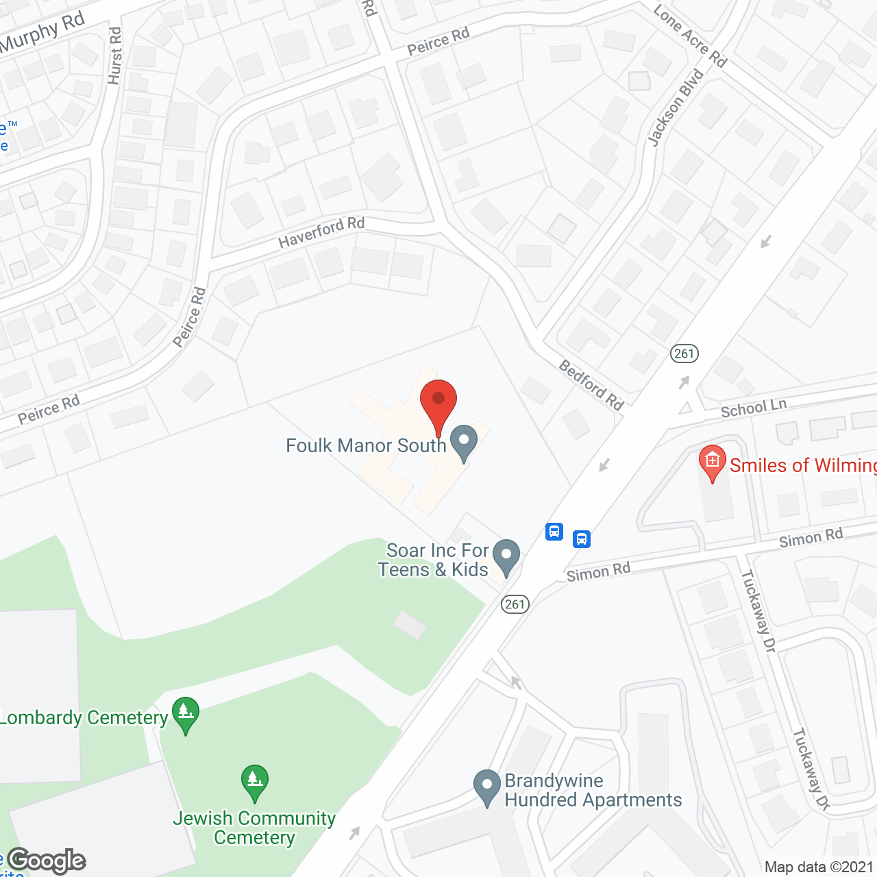 Foulk Manor South in google map
