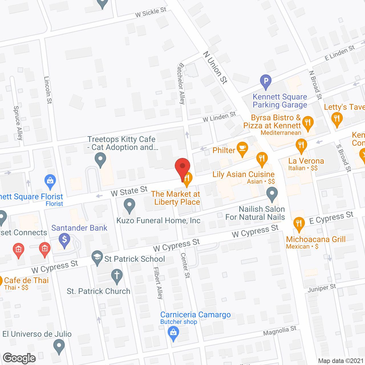 Friends Home in Kennett in google map