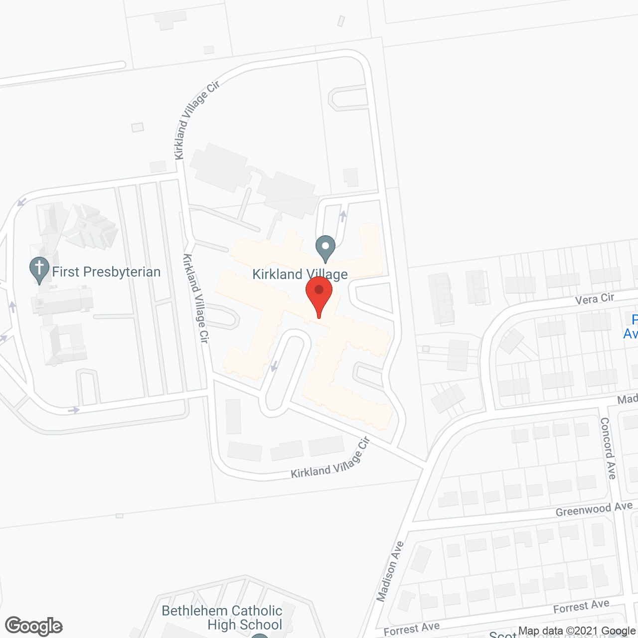 Kirkland Village in google map