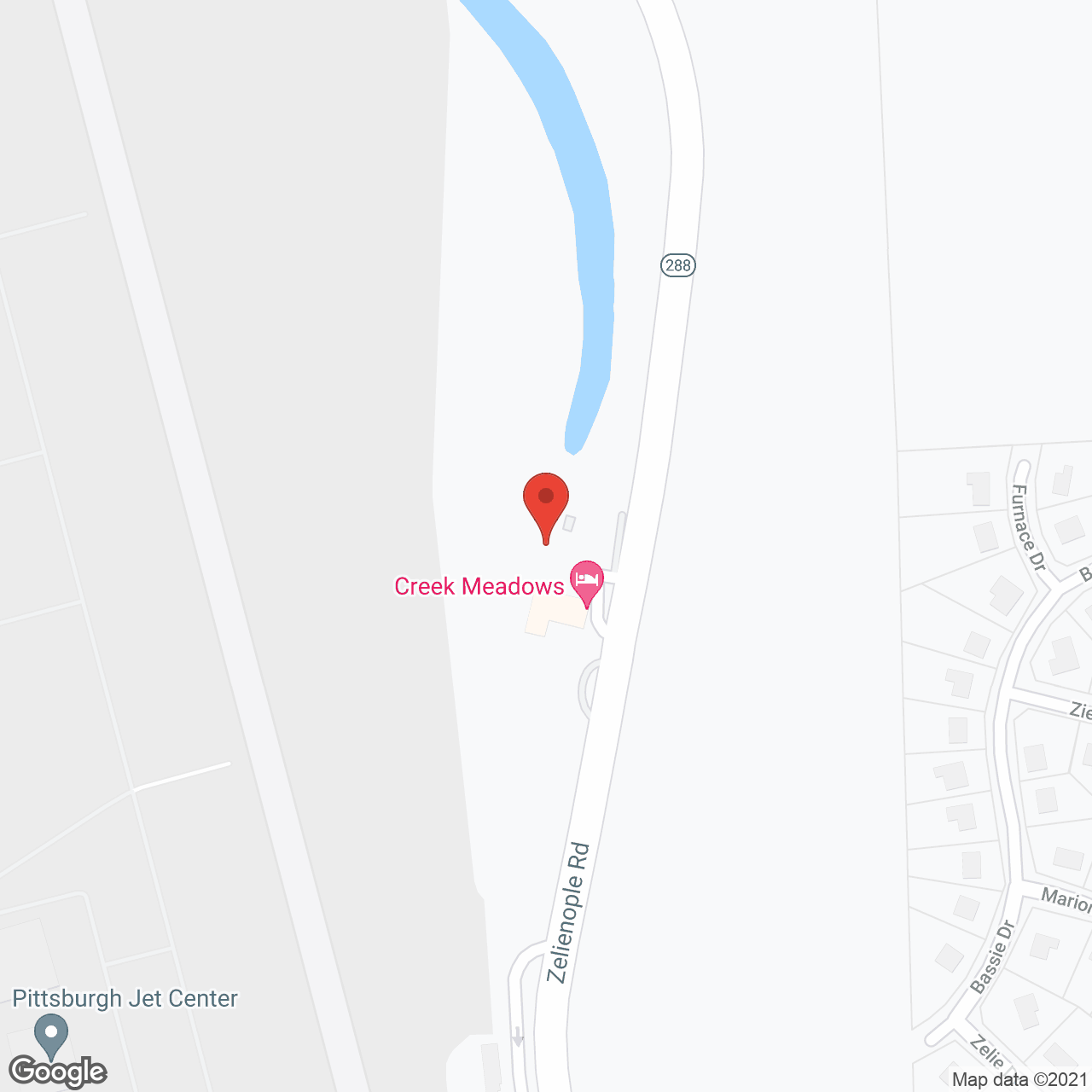 Creek Meadows in google map