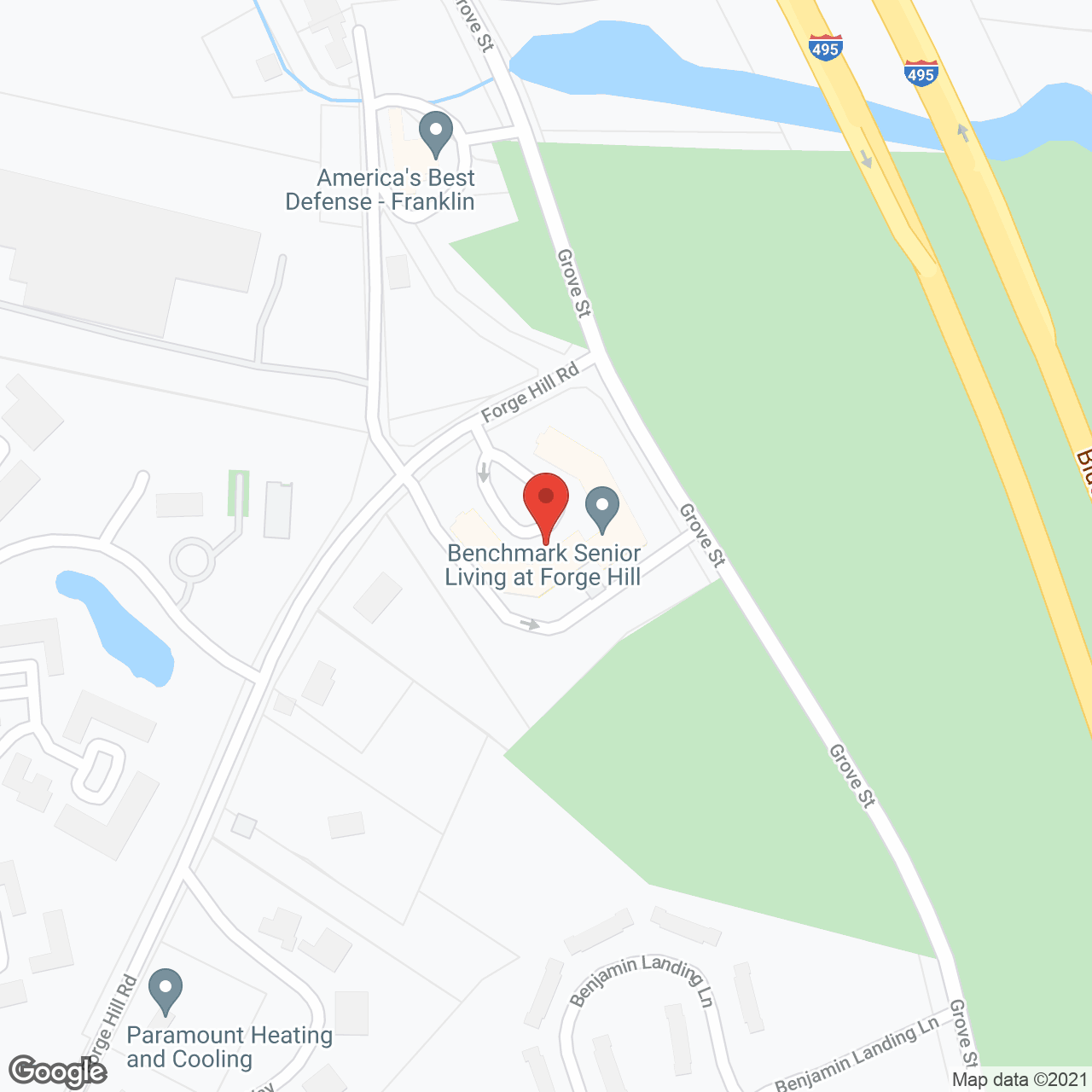 Benchmark Senior Living at Forge Hill in google map