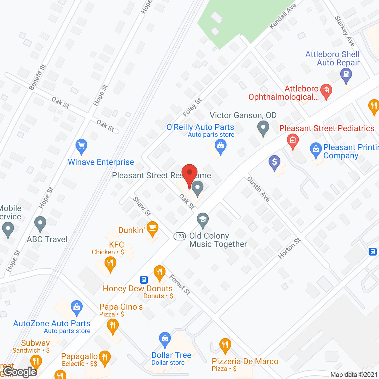 Pleasant Street Rest Home Inc in google map