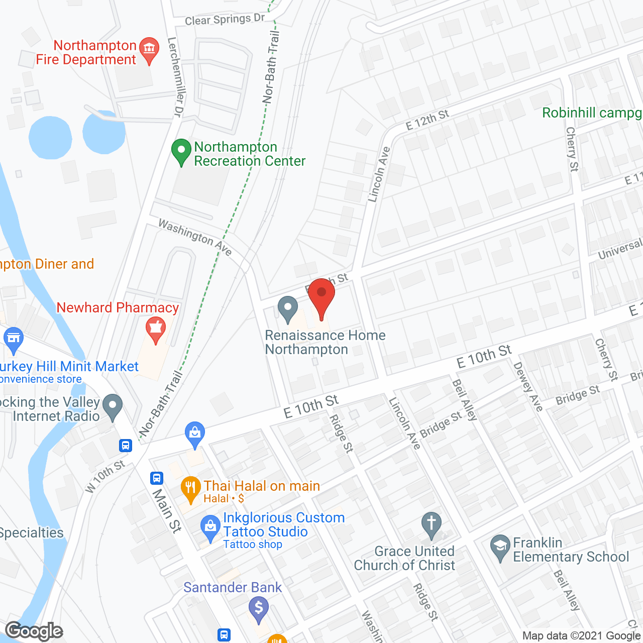 Renaissance Home Northampton in google map