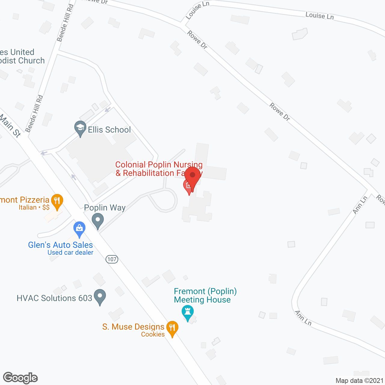 Poplin Way Assisted Living in google map
