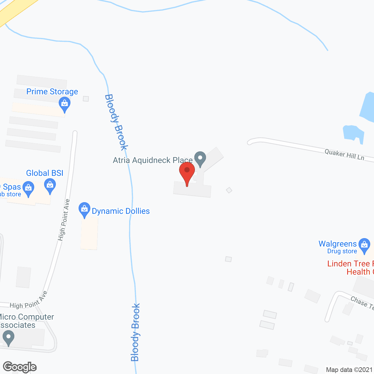 Atria Aquidneck Place in google map