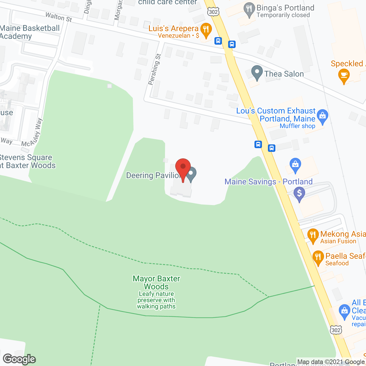 Deering Pavilion in google map