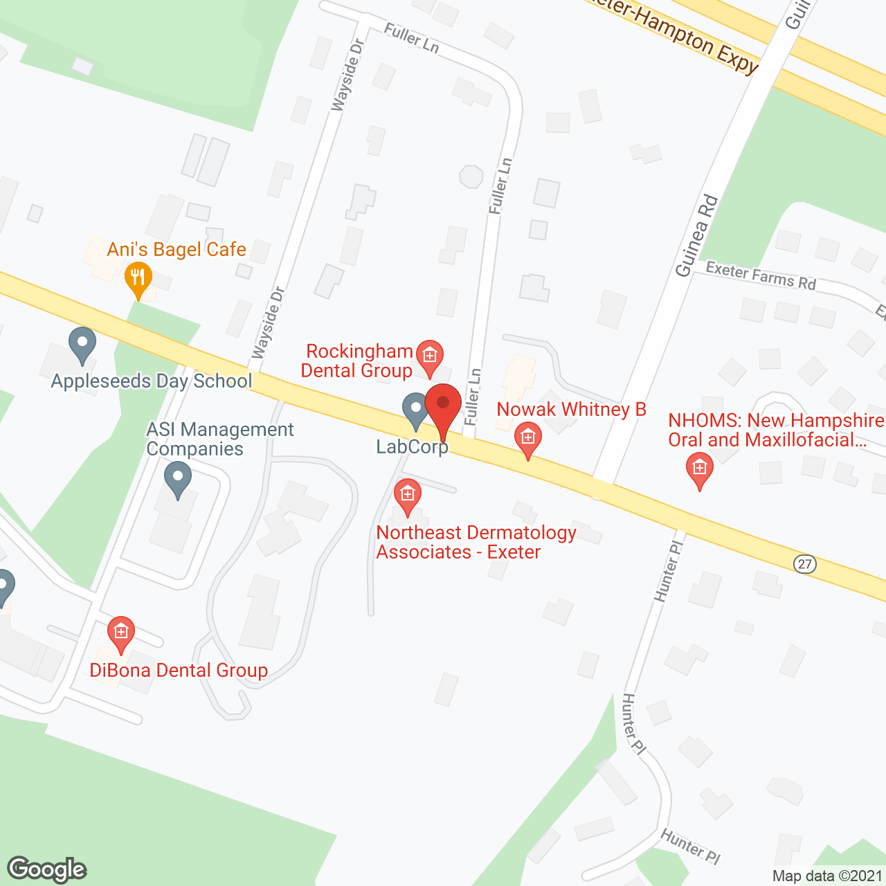 Langdon Place of Exeter in google map
