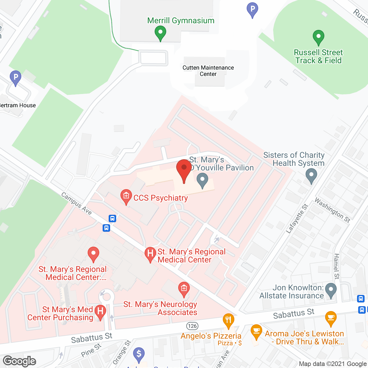D'Youville Pavilion in google map