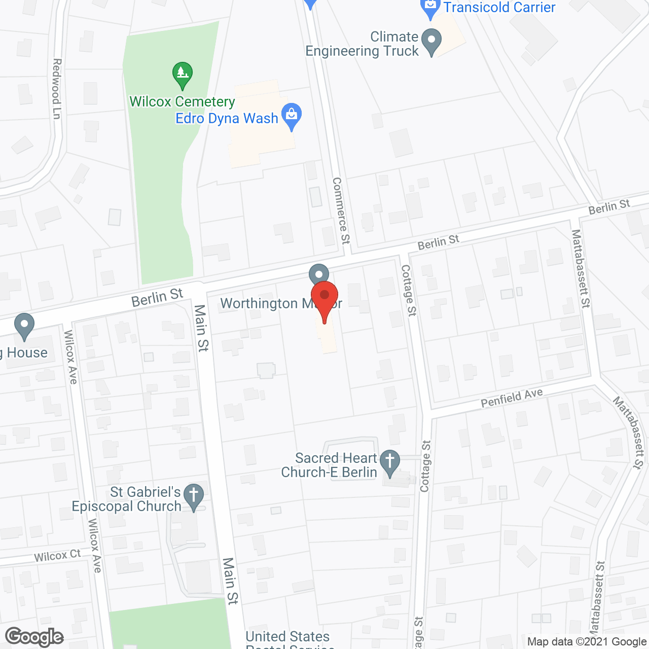 Worthington Manor in google map