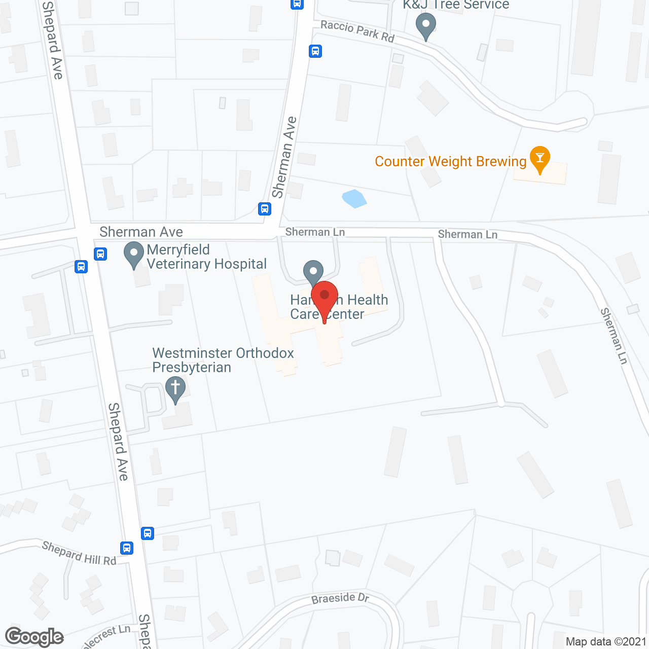 Hamden Health Care Facility in google map