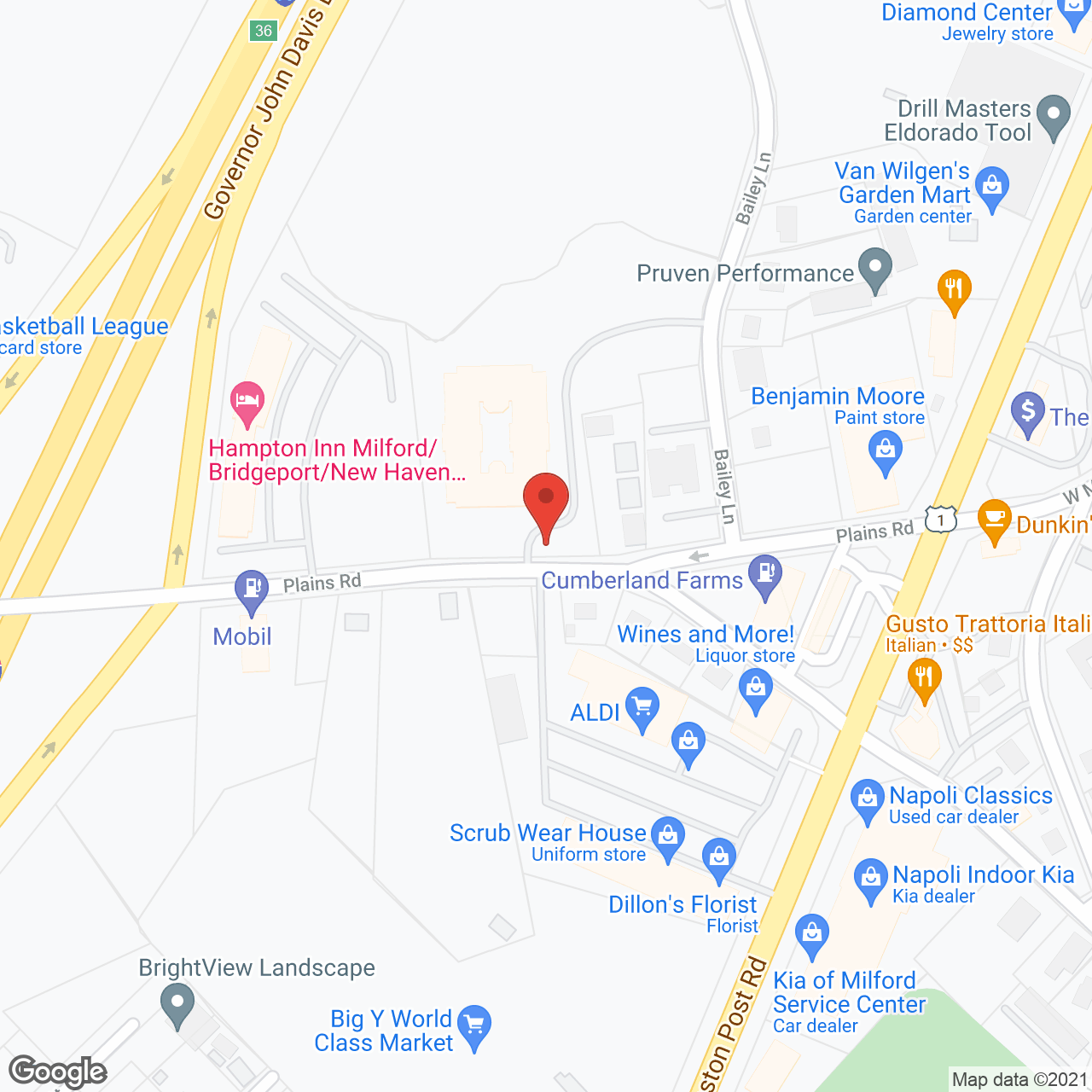 Carriage Green at Milford in google map