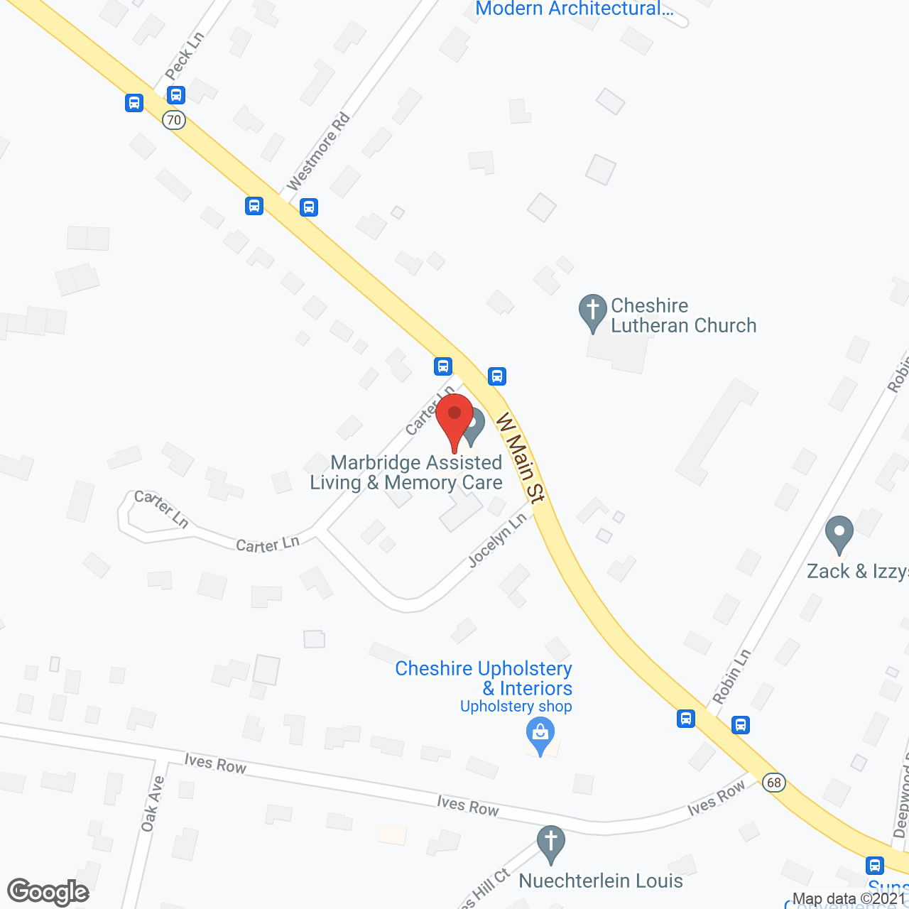 Marbridge Retirement Center in google map