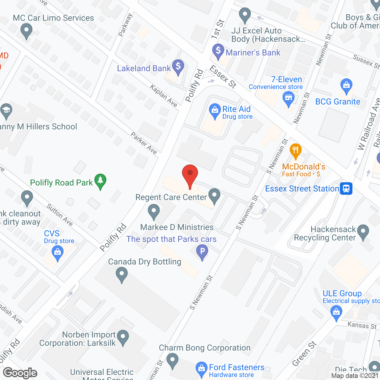 Regent Care Ctr Inc in google map