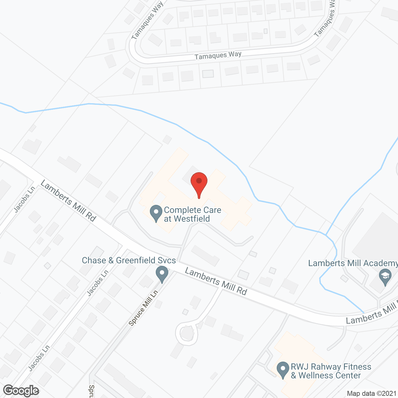 Westfield Center in google map