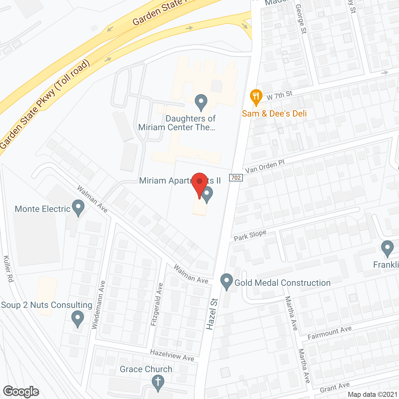 Miriam Apartments in google map