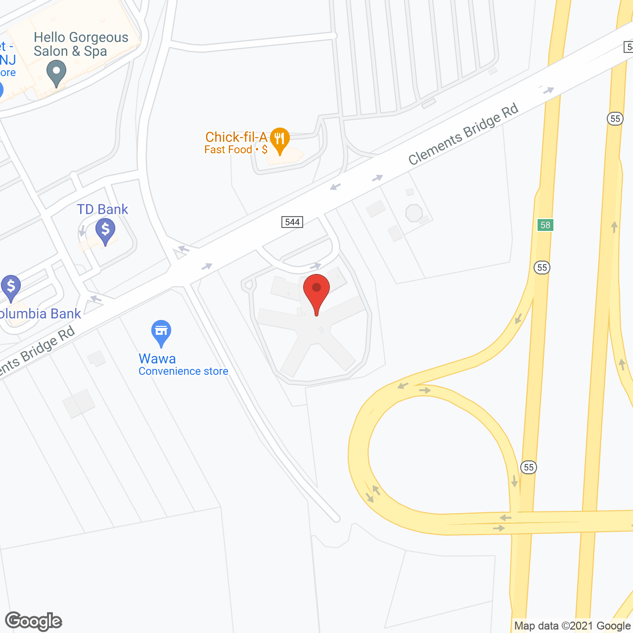 Deptford Center for Rehabilitation and Nursing in google map