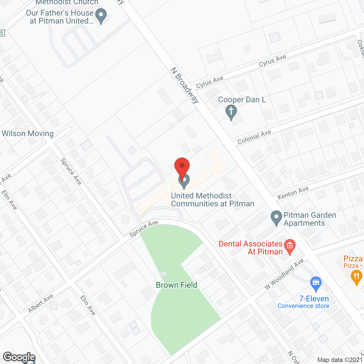 United Methodist Communities Pitman in google map