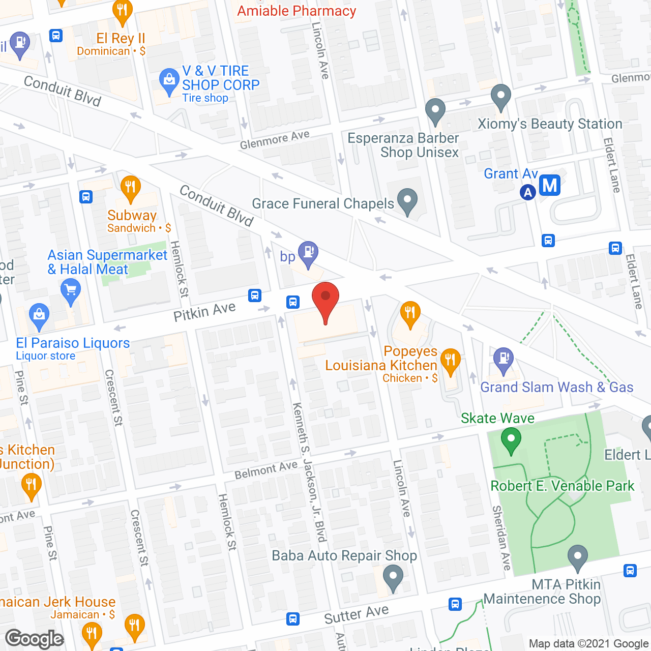 Brooklyn Adult Care Center in google map