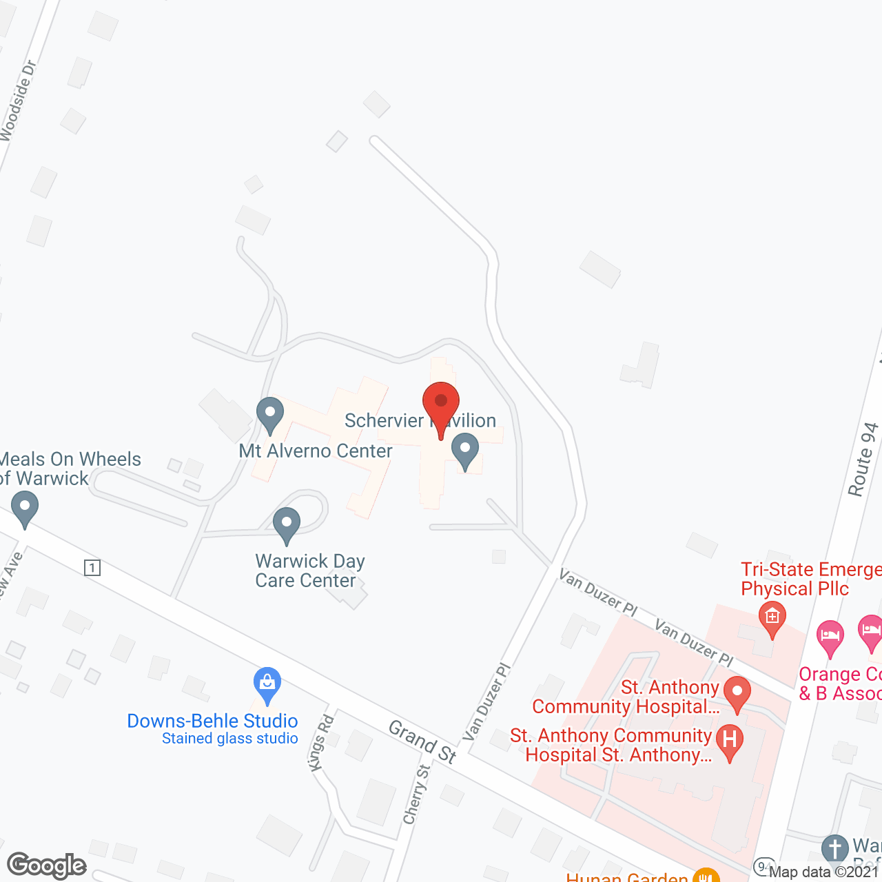 Schervier Pavilion in google map