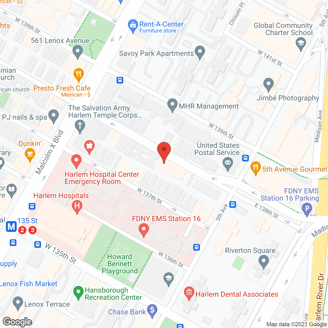 Greater Harlem Nursing Home in google map