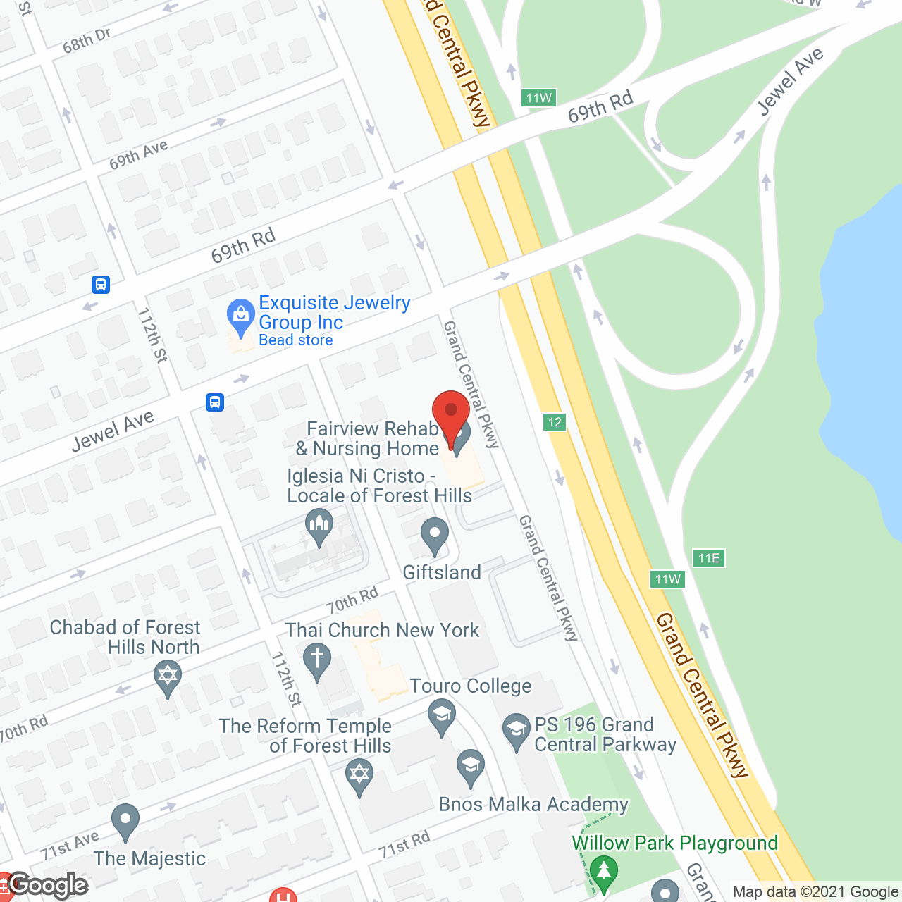 Fairview Nursing Care Center in google map