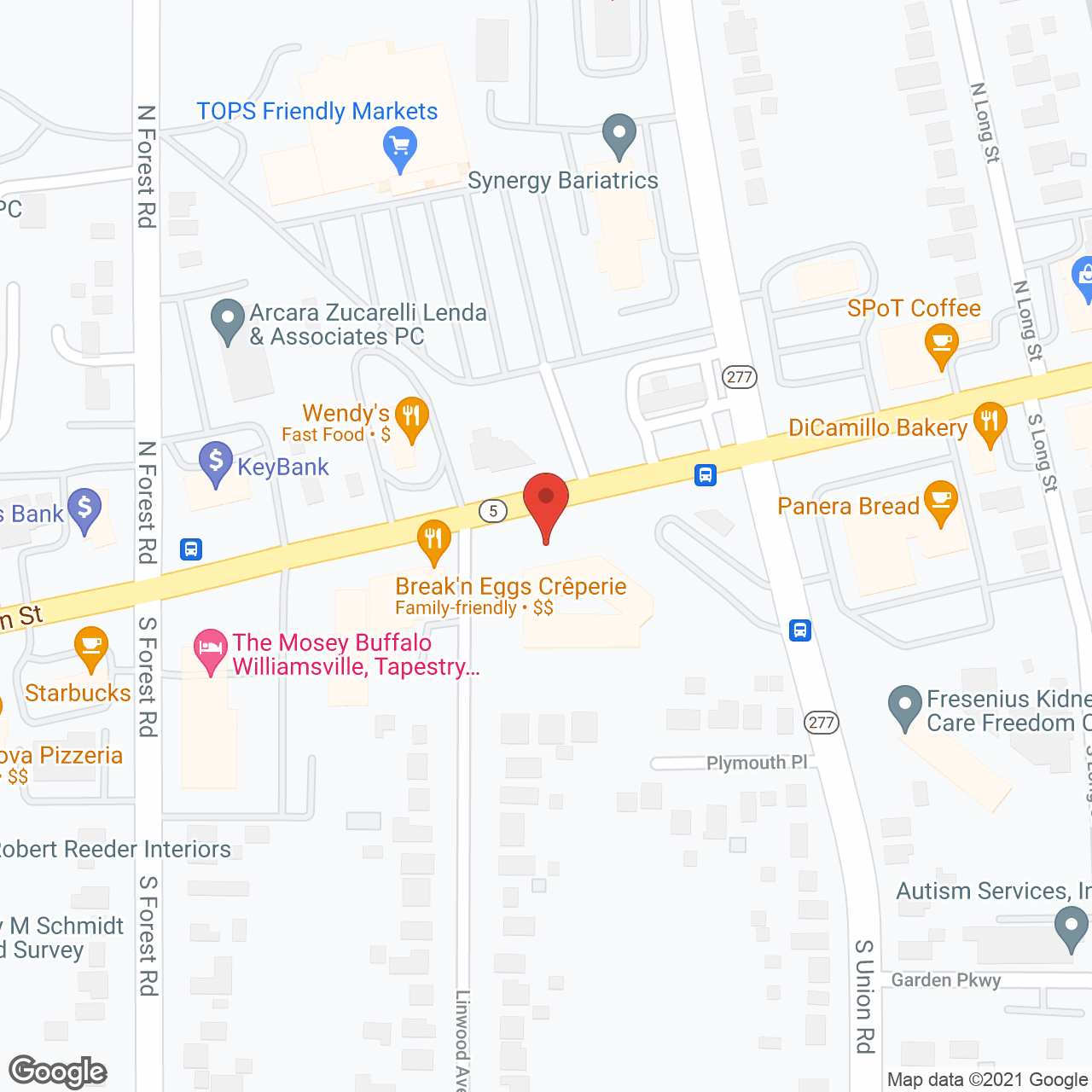Elderwood Village at Williamsville in google map