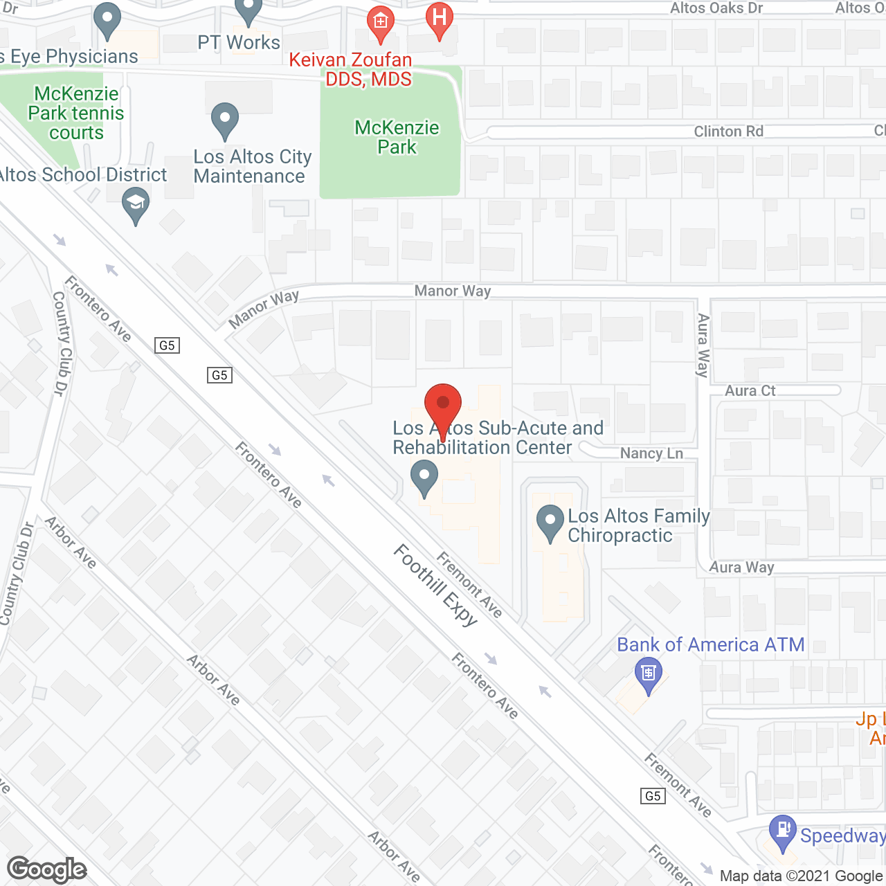 Los Altos Sub-Acute & Rehabilitation Center in google map
