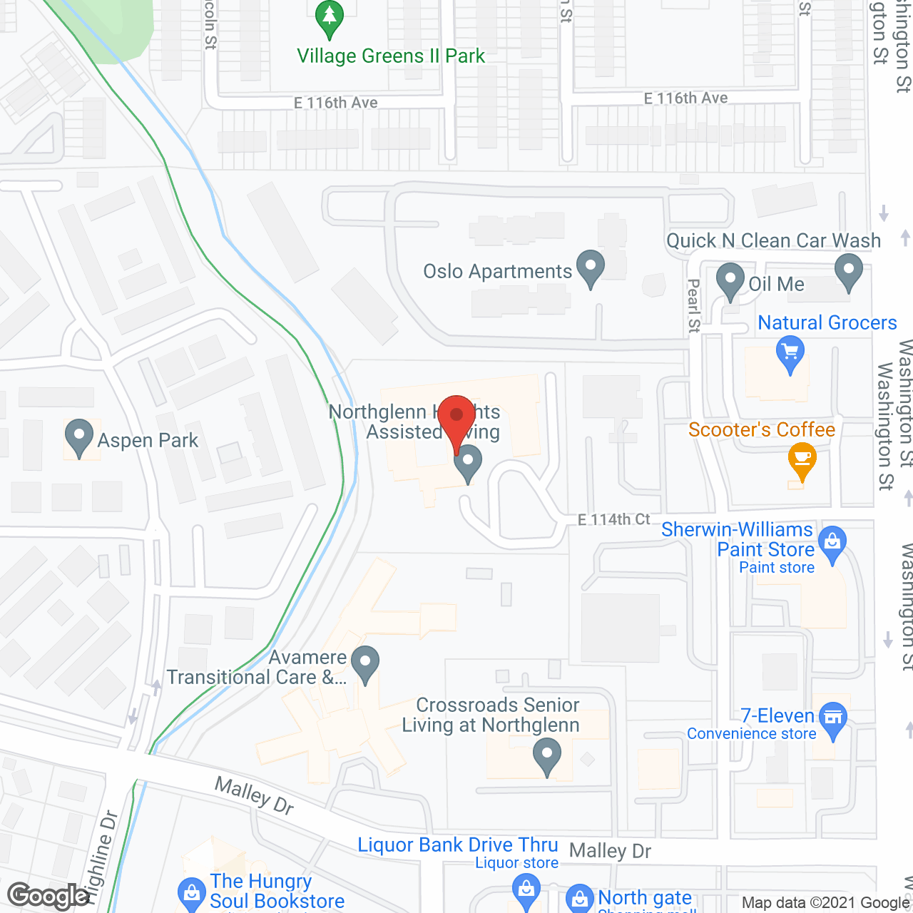 Northglenn Heights in google map