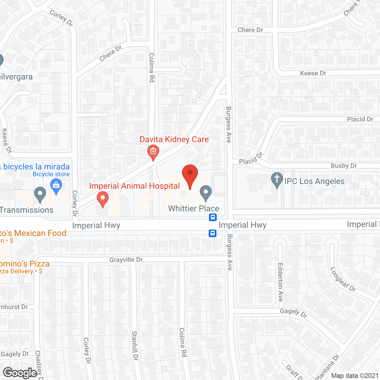 Whittier Place Senior Living in google map