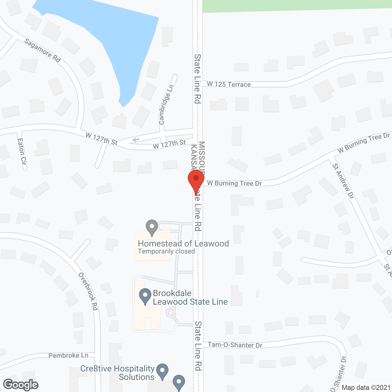 Homestead Estates of Leawood in google map