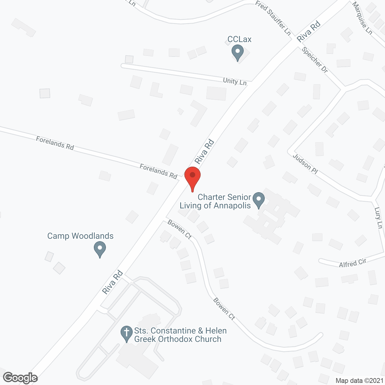 Charter Senior Living of Annapolis in google map