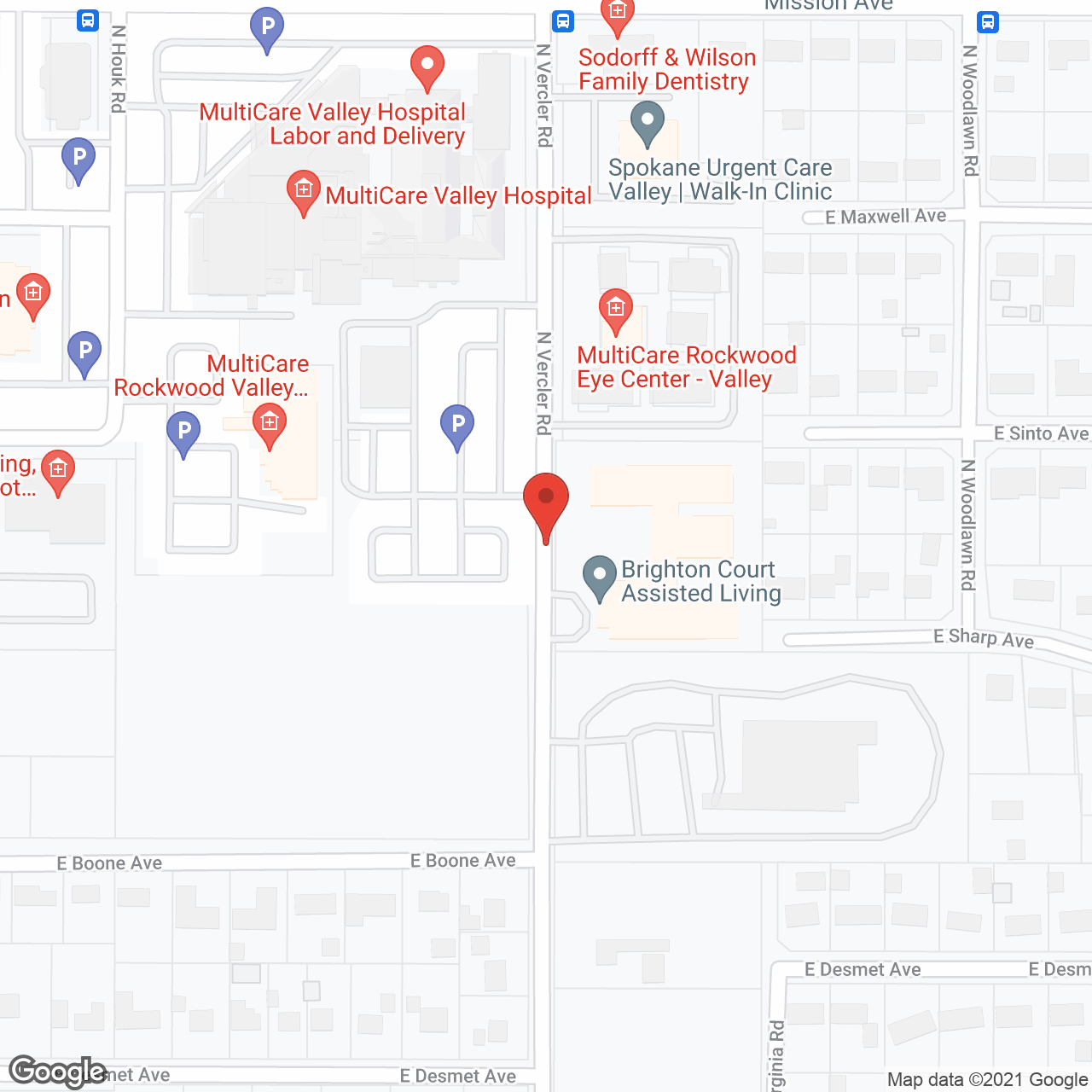 Brighton Court Assisted Living in google map
