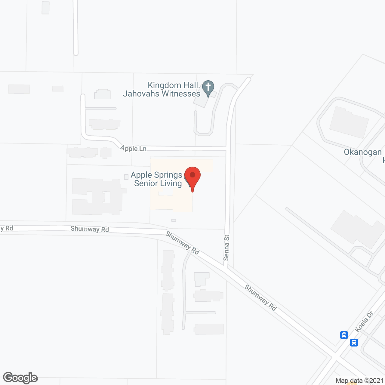 Apple Springs in google map